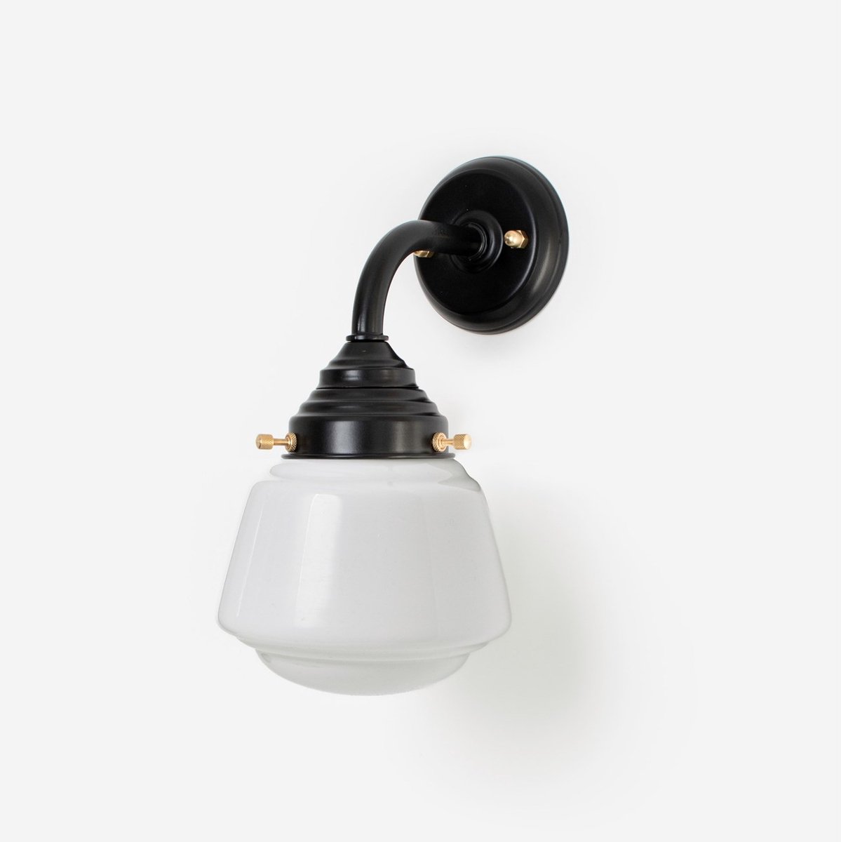 Buitenlamp - Wandlamp High Button Curve Zwart - Art Deco Trade