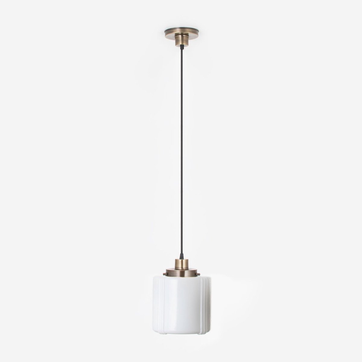 Hanglamp aan snoer Vintage High 20's Brons - Art Deco Trade