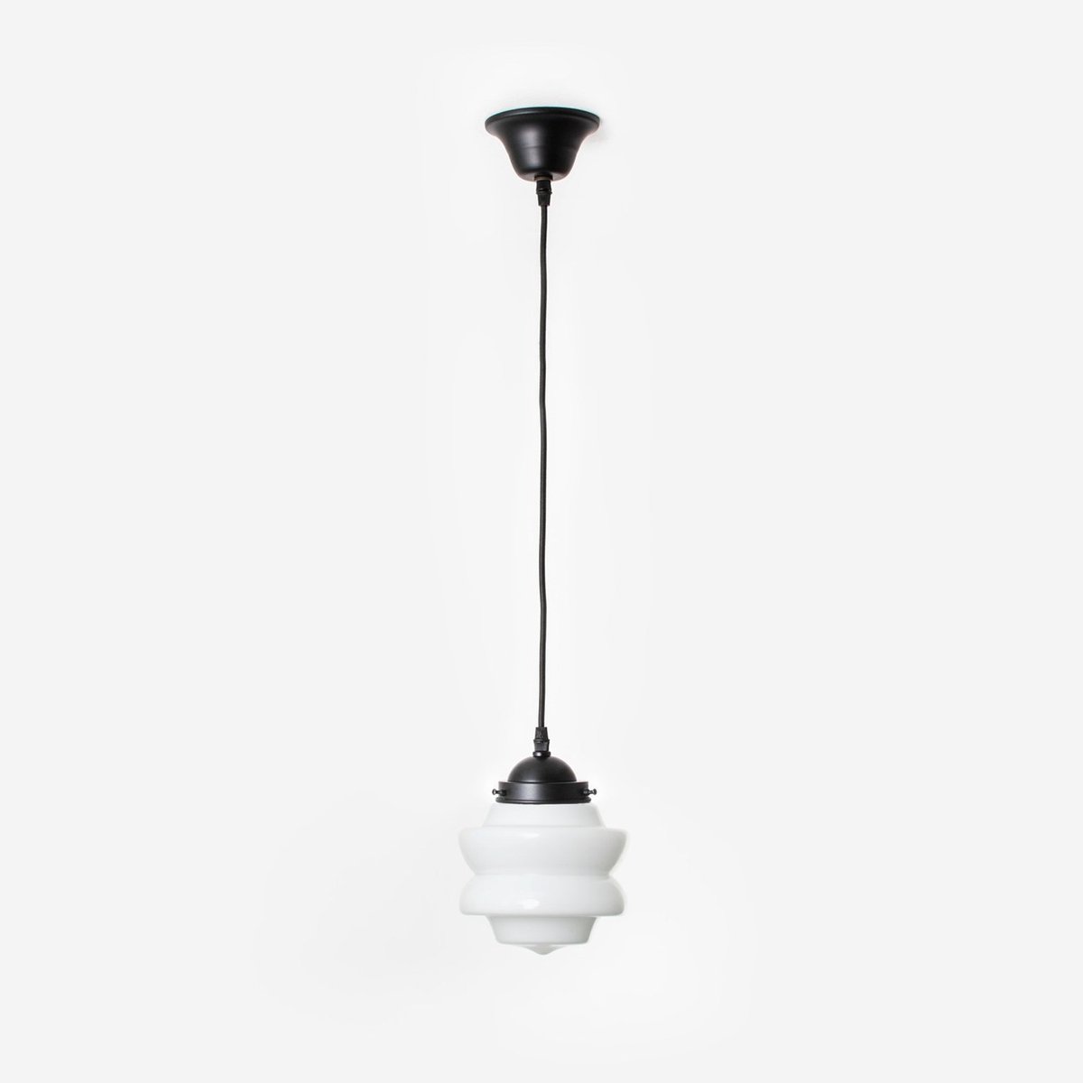 Coloured by Art Hanglamp aan snoer Small Top Moonlight - Art Deco Trade Zwart