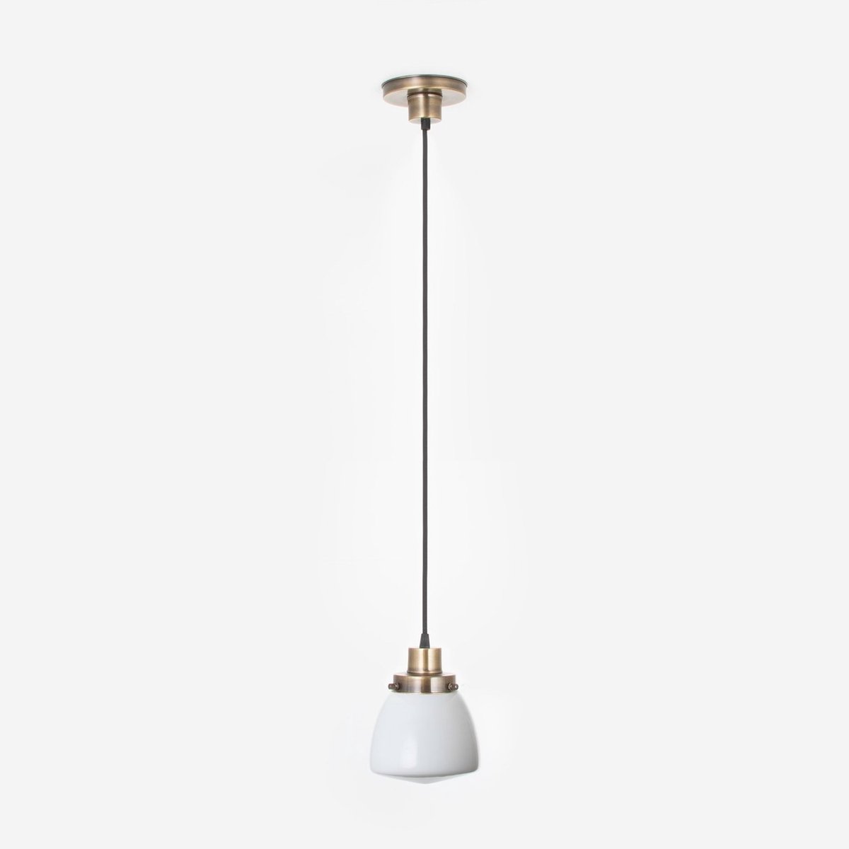 Coloured by Art Hanglamp aan snoer Schoolbol Small 20's Brons - Art Deco Trade