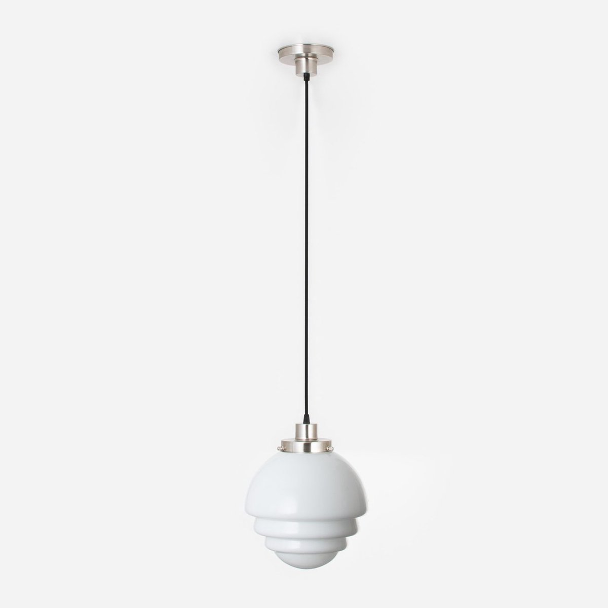 Coloured by Art Hanglamp aan snoer Citrus Small 20's Matnikkel - Art Deco Trade