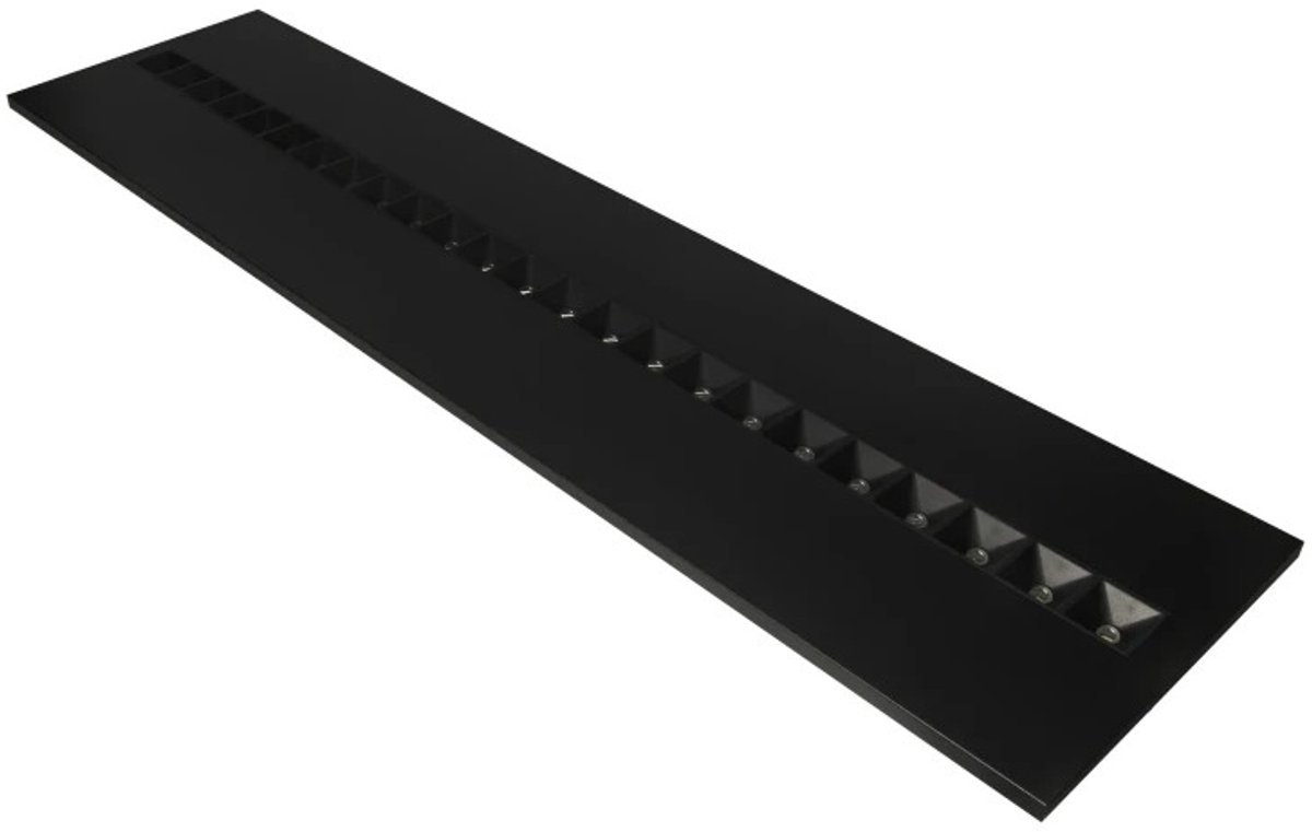 LEDVANCE LED Paneel 120x30CM - UGR16 Louvre - Aluminum Mat Zwart - 27.5W 4000Lm - 4000K 840 Koel Wit | IP20 Donkergroen