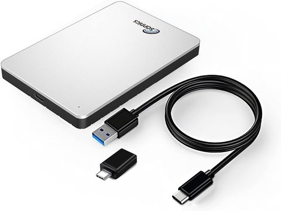 RFWR® 1TB USB 3.1 Type C Externe Draagbare Harde Schijf voor PC, Mac, Smart TV, XBOX en PS4/PS5 - Wit van RFWR — afbeelding 4