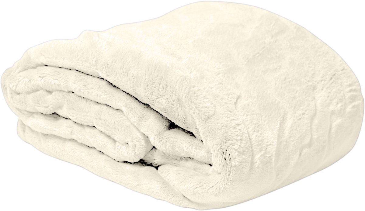 Cozy Bliss Luxury Milky Pluche Plaid - Crème