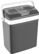 Bol.com Outbee Koelbox - Koelbox elektrisch 12v 230 volt - Koelbox auto - 21L - Geschikt voor 15 liter flessen - Grijs aanbieding