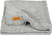 Jollein Deken Stonewashed knit 75x100 cm - Grey