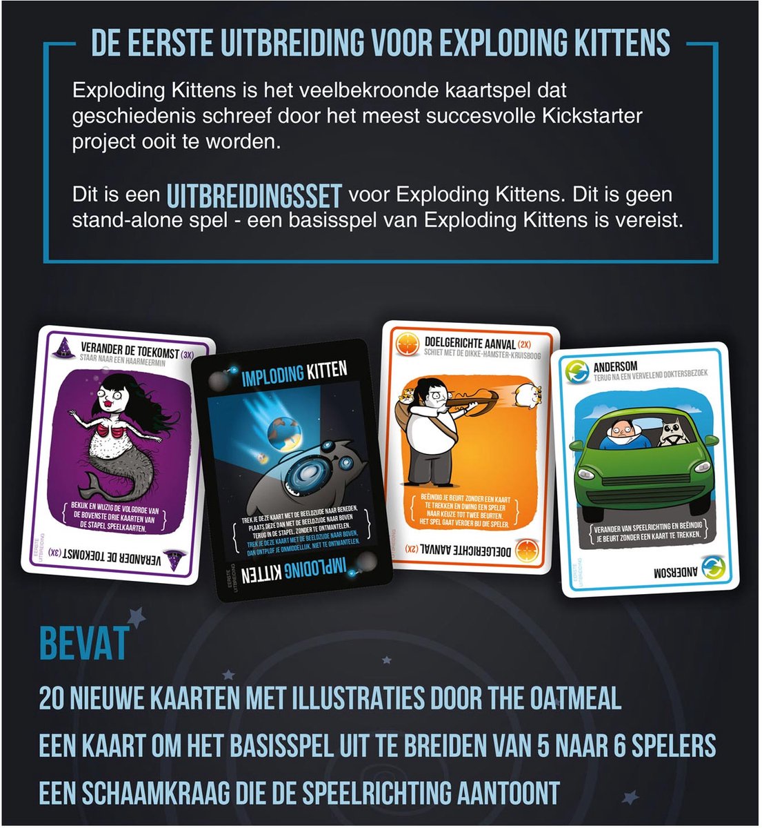 Exploding Kittens Imploding Kittens Uitbreiding - Nederlandstalig Kaartspel — afbeelding 9