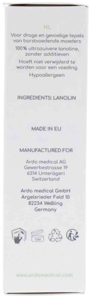 Ardo - Care Lanoline - Verzorgende Zalf - 10ml van Ardo — afbeelding 4