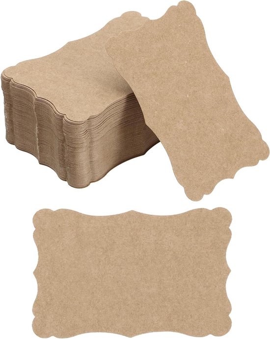 100 stuks set kleine blanco kaarten 9 x 5 cm - DIY I visitekaartjes, cadeaulabels, notitiekaarten I om zelf te ontwerpen, beschrijven en plakken I dv412