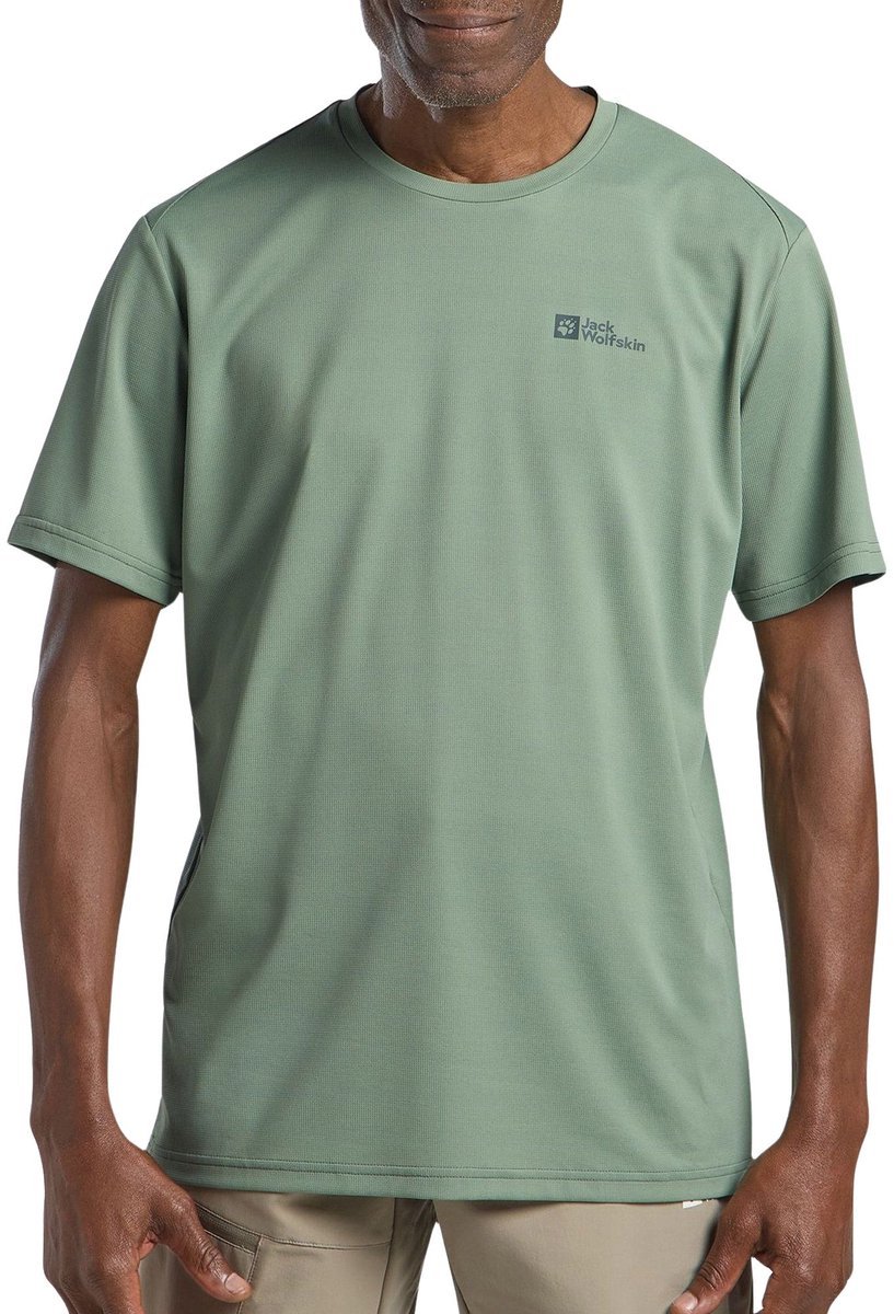 Jack Wolfskin Delgami S/S Men Outdoorshirt Heren Groen