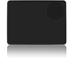 Tamper Mat - Plat - Stevige antislip tamper mat voor espressomachines - Siliconen van voedingskwaliteit - Beschermt uw aanrecht en filterdrager - Perfect voor de thuisbarista - 20 x 15 cm - Zwart