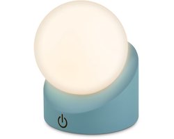 BRILONER Sora - Oplaadbare Mini Tafellamp - warm wit licht tuinverlichting - IP54 buitenverlichting - draadloos - dimbaar - voor binnen en buiten - 10 x 8 x 9 cm