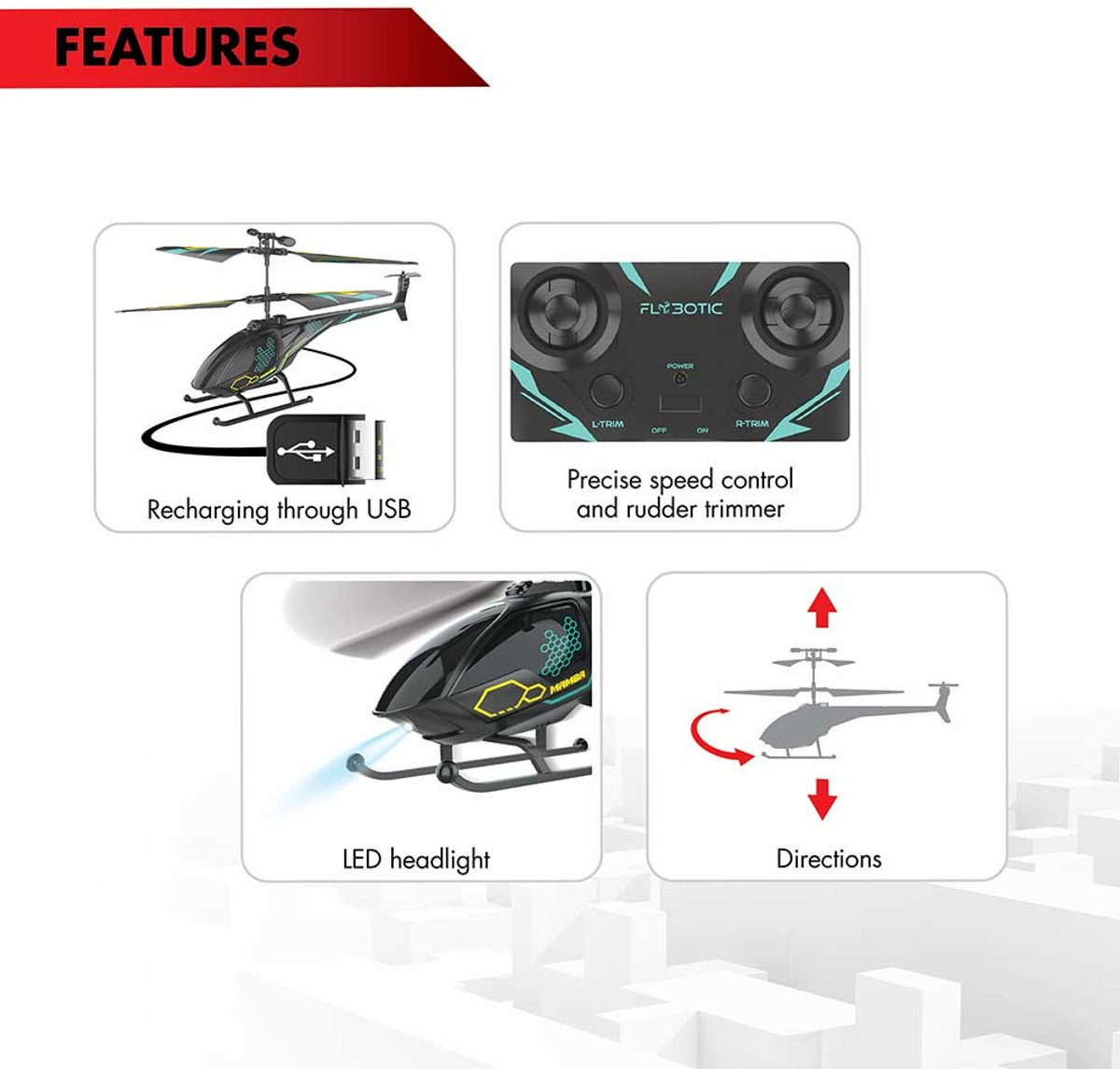 RC Air Mamba Helikopter - Bestuurbare helikopter — cadeau in Spellen & Speelgoed - foto 3