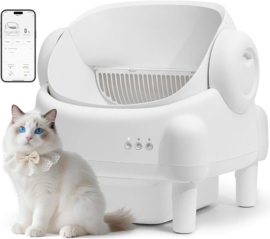 Nuvona - Automatische Zelfreinigende Kattenbak 75 Afvalzakjes (5 rollen) & Kattenbakmat Nuvona - Automatische Zelfreinigende Kattenbak 75 Afvalzakjes (5 rollen) & Kattenbakmat
