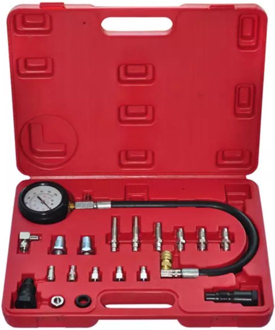 Coffret de contrôle de compression pour moteurs diesel, 18 pcs | KS Tools
