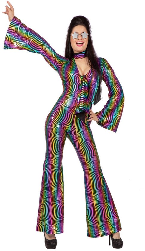 Combinaison Disco Rainbow Avec Bandeau - Taille 48