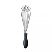 Fouet, large acier inoxydable / nylon 28 cm