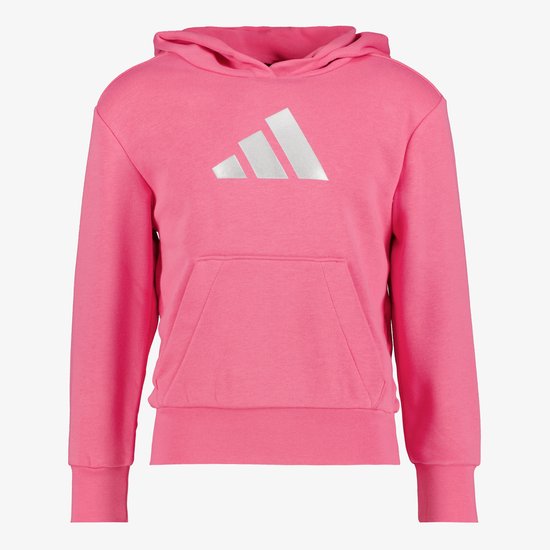 Sweat à capuche Adidas JG Glam HD Pinkfus pour fille rose - Taille 164/170