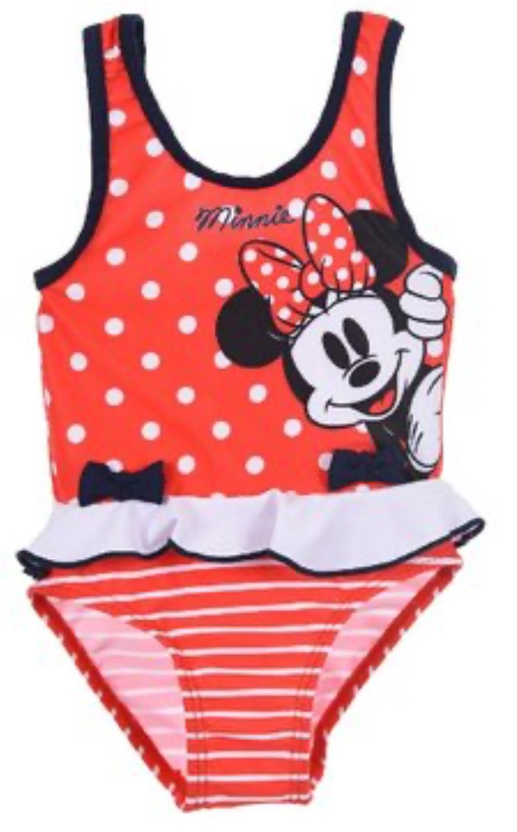 Disney Minnie Mouse Baby Badpak - Rood - Maat 80