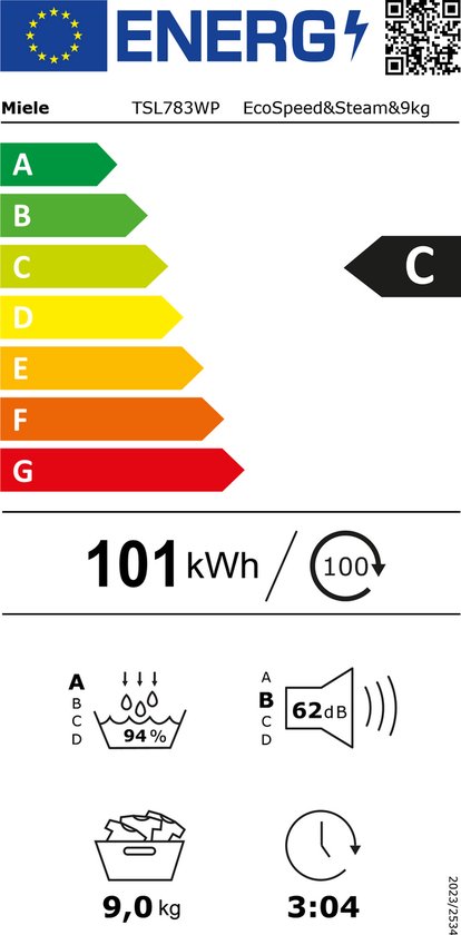 Miele TSL 783 WP EcoSpeed & Steam - Warmtepompdroger - WiFi - 9kg
