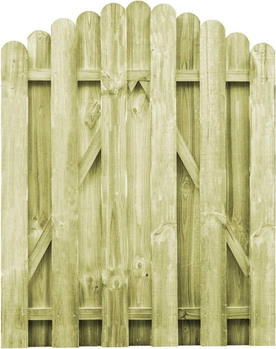 vidaXL - Poort - 100x125 - cm - geïmpregneerd - grenenhout