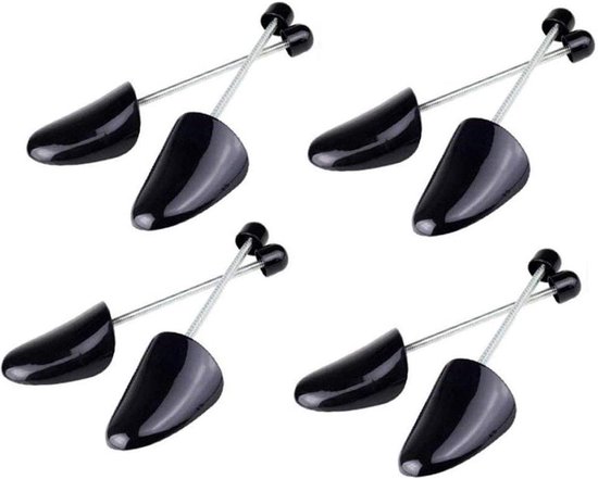 4 Paar Plastic Schoenbomen Verstelbaar - Mannen Schoenhouder 32cm - Vormbehoud En Organisatie