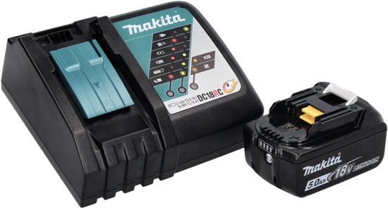 Makita DUB186RT 18V Li-Ion accu bladblazer set (1x 5,0Ah) - 192km/h van Makita — afbeelding 3
