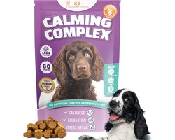 K9 Laboratories Kalmte & Balans - Honden Supplement - Anti Stress, Angst, Agressie - Met Valeriaan, L-tryptofaan & Hennepzaadolie - 60 Stuks