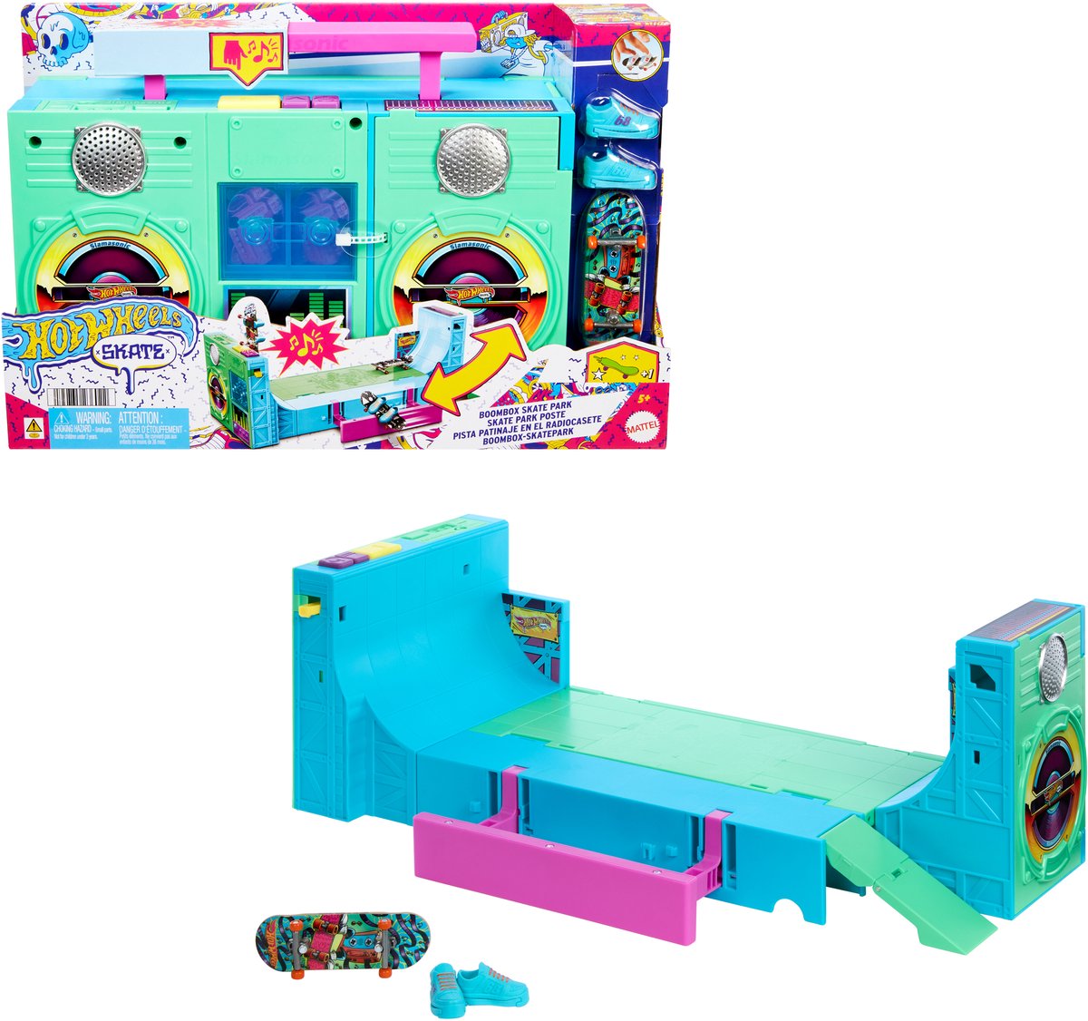 Hot Wheels Skate Boombox Skate Park