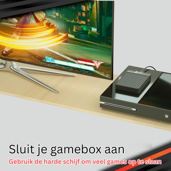 MKSS® Harde Schijf Extern - Draagbare - 1TB Opslag - Zwart van Merkloos — afbeelding 2