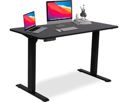 Borg Zit Sta Bureau - Elektrisch Bureau - In Hoogte Verstelbaar Bureau - 120 x 60 cm - Zwart