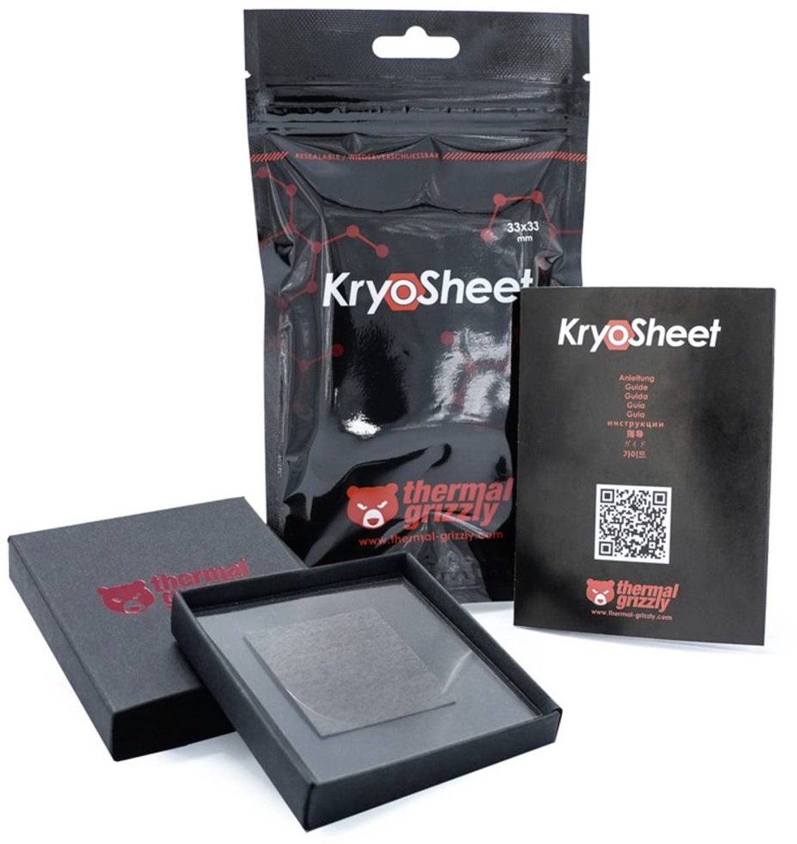 Thermal Grizzly Kryosheet 33x33 - Thermische mat - 33 x 33 - 1 mat
