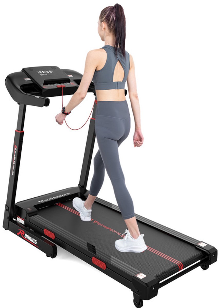 CITYSPORTS WP16 Loopband - Wandelband - 1-15km/u - Walking Pad - 15 Programma's - Treadmill - Loopband Inklapbaar - 200KG