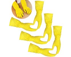 3 paar Schone handschoenen - L- herbruikbare afwashandschoenen - van natuurlijk rubber - antisliphandschoenen voor keuken en huishouden