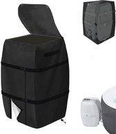 Bubbelbadhoes - met Ritsopening - Opblaasbare Badkuip Pomphoes - Spa Verwarmingspomphoes - Beschermhoes - Hot Tub Pomphoes - Voor Outdoor Bad Spa Pomp - Voor Bad/Zwembad Buiten - 420D Oxford doek Waterdicht Stofdicht - 43 x 38 x 54 cm - Zwart