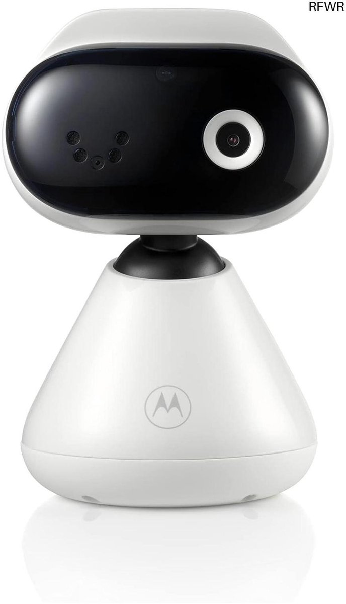 RFWR® Babyfoon met Camera en App - 1080P Full HD Baby Monitor met Nachtvisie, Digitale Zoom, Slaapliedjes en Twee-Weg Communicatie - Wandmontage - Wit