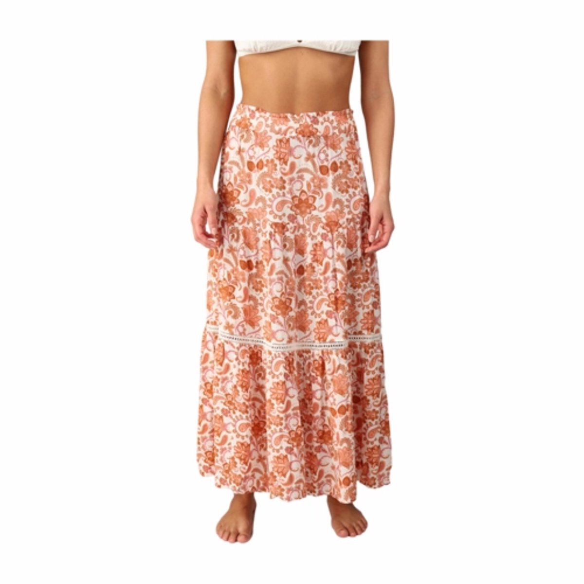 Brunotti Romya-Paisley Women Skirt Snow L Wit