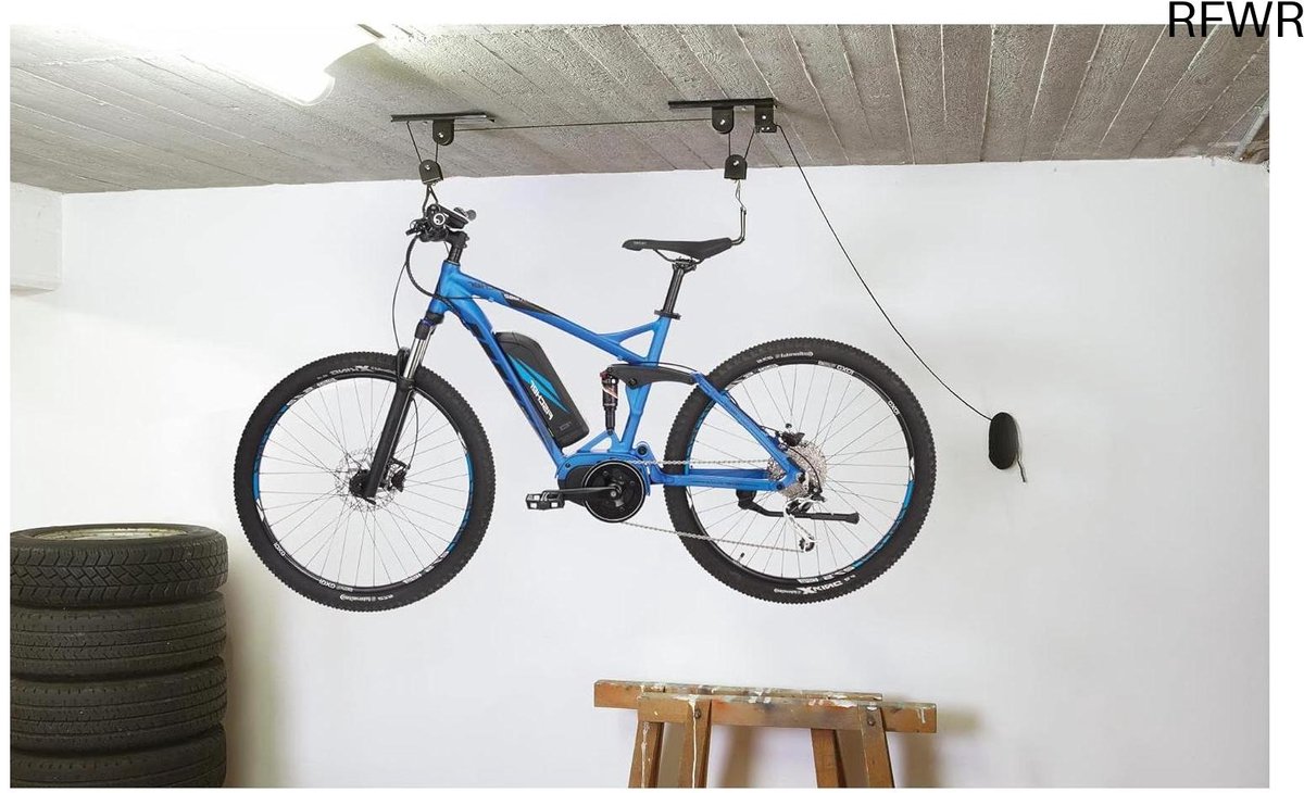 RFWR® Fietslift voor Efficiënte Opberging van Fietsen en E-bikes tot 30 kg