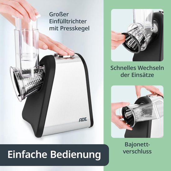 RFWR® Elektrische Keukenrasp met 500 Watt Vermogen - Multi-functie Groente- en Kaasrasp van RFWR — afbeelding 5