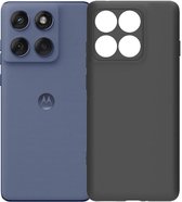 Zwart Dun TPU Hoesje Geschikt voor Motorola Edge 60 Fusion | Back Cover | Lichtgewicht | Ultra Dun | Flexibel | Zacht