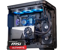 FlowUp x Powered By MSI - De ultieme game PC - AMD Ryzen 7 9800X3D - NVIDIA RTX 5090 Suprim Liquid X - 64 GB - 2TB