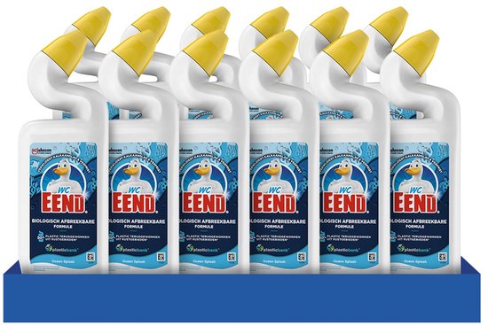 Foto: Wc eend toiletreiniger biologisch afbreekbare formule ocean splash marine 12 x 750 ml