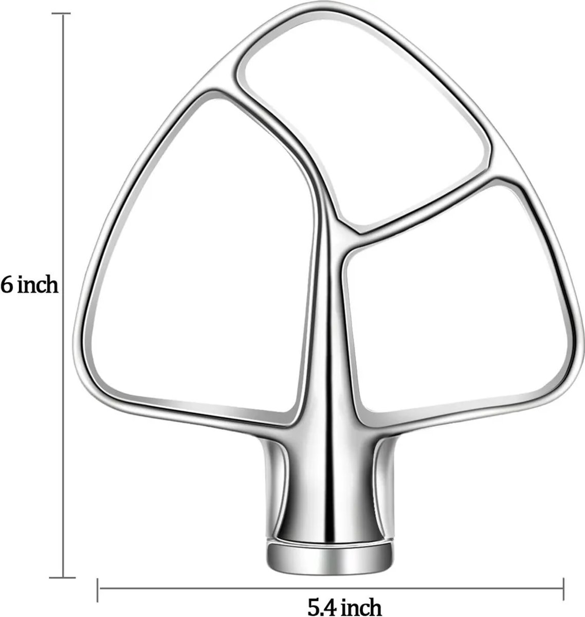 Voor KitchenAid Platte Roerder Roestvrij Staal 5KSM5THFBSS naar Artisan Keukenmachine thumbnail 3