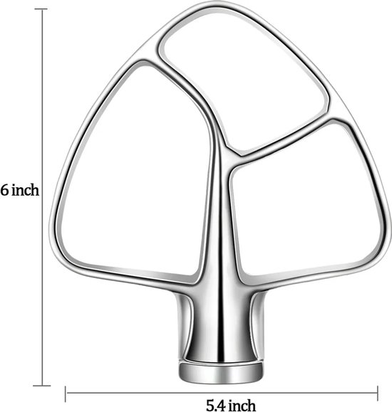 Voor KitchenAid Platte Roerder Roestvrij Staal 5KSM5THFBSS naar Artisan Keukenmachine van Merkloos — afbeelding 5