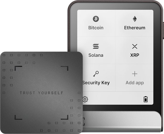 Ledger Flex – Crypto Hardware Wallet met Touchscreen – 15.000+ Coins & NFT’s – Bluetooth, USB-C & NFC – Inclusief Ledger Recovery Key - Graphite