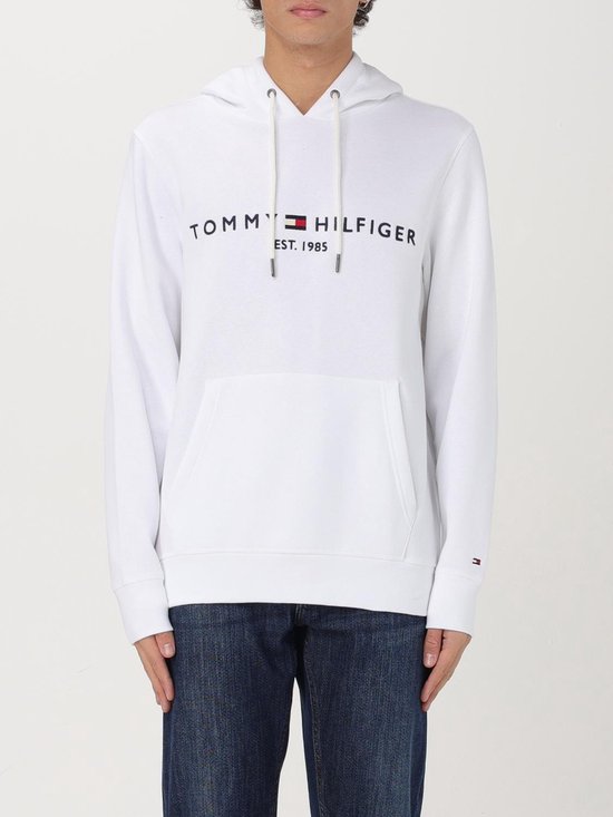 Tommy Hilfiger Bianco Cotton Men's Hoodie Sweatshirt