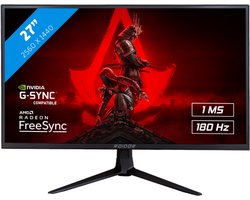 RAIDER QHD ULTRA GAMING - IPS - QHD 180Hz Gaming Monitor - RGB Verlichting - 27 Inch