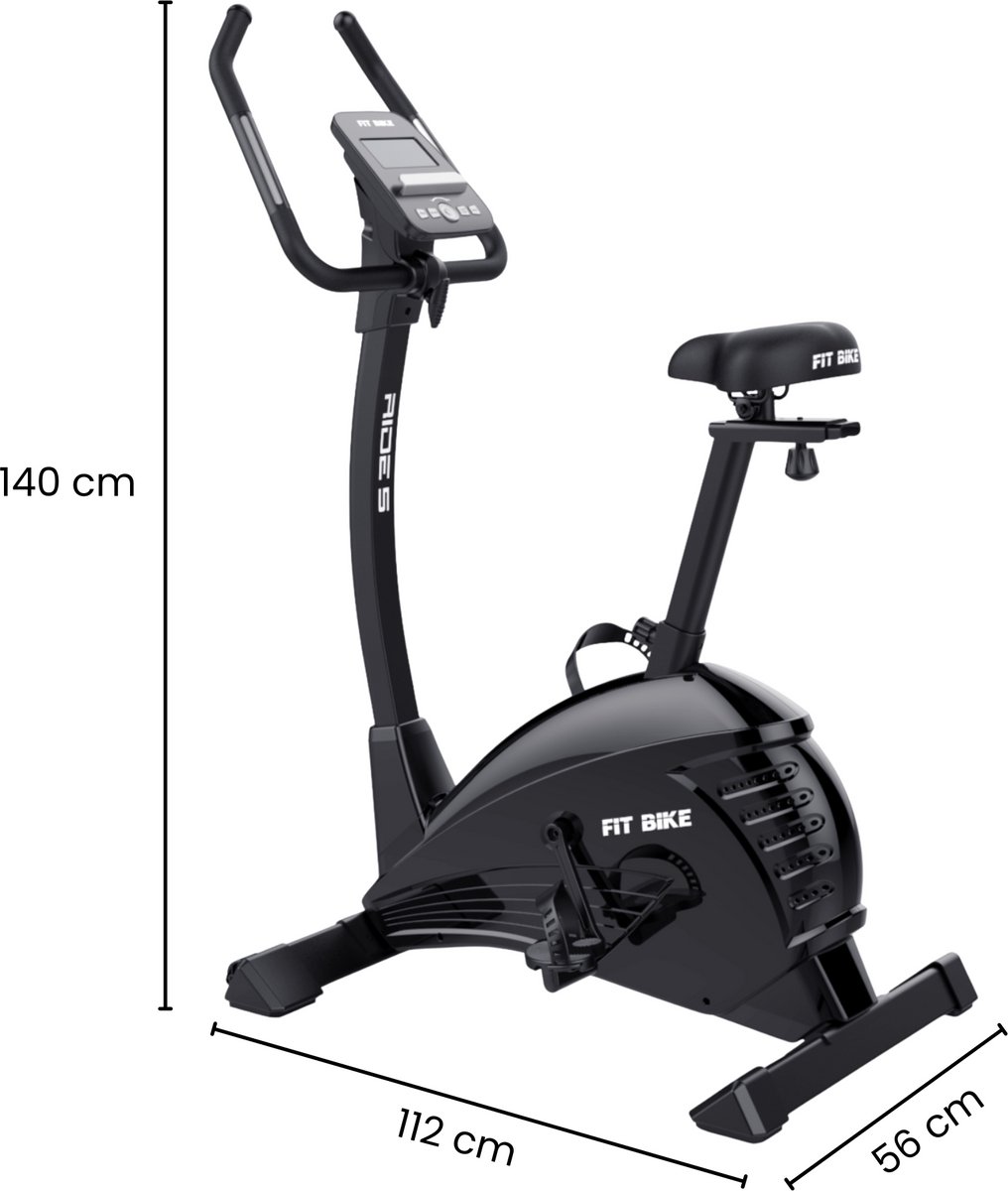 Afbeelding 3 van FitBike - Ride 5 iPlus - Hometrainer - 18 Trainingsprogramma's - Hartslagsensoren