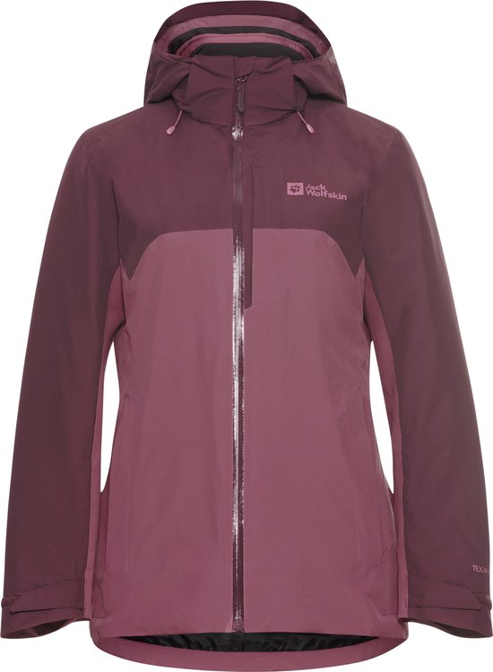 Veste d'extérieur Jack Wolfskin HUNBERG 3IN1 JKT W pour femme - raisin