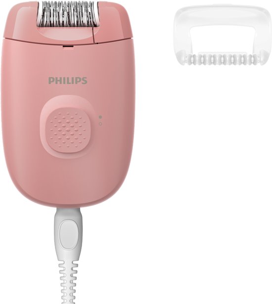 Philips Series 2000 Epilator met massagekapje- langdurig haarvrij - Peach - Met snoer - BRE227/00